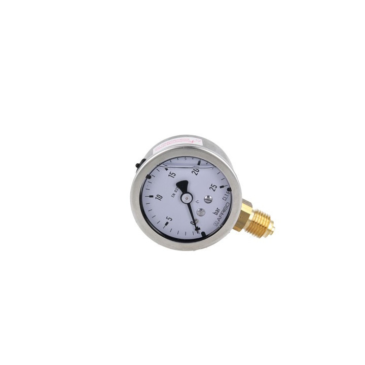 MANOMETR GLICERYNOWY RF 50 GLY, D701, FI50 MM, 0÷25 BAR, G1/4", RAD, KL. 1,6