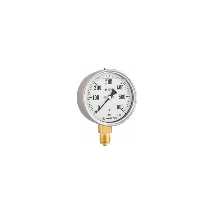 MANOMETR GLICERYNOWY RF 80 GLY, D701, FI80 MM,-1÷3 BAR, G1/2", RAD, KL. 1,6