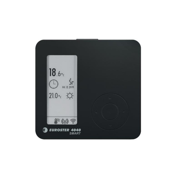 Bezprzewodowy regulator temperatury Euroster 4040 SMARTB czarny WIFI
