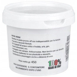 PASTA USZCZELNIAJĄCA DO GWINTÓW PAKUŁ KONOPI 450G DIAMOND PASTA VERDE