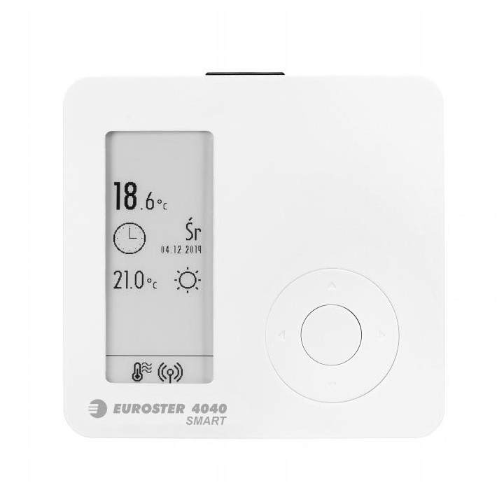 REGULATOR POKOJOWY STEROWNIK BEZPRZEWODOWY 4040 SMART WIFI BIAŁY EUROSTER