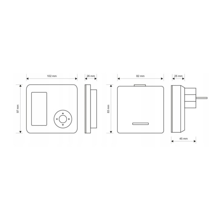 REGULATOR POKOJOWY STEROWNIK BEZPRZEWODOWY 4040 SMART WIFI BIAŁY EUROSTER