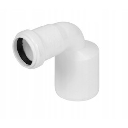 KOLANO REDUKCYJNE 50/32 MM 90° STOPNI DO KANALIZACJI - PP PCV PVC - BIAŁE