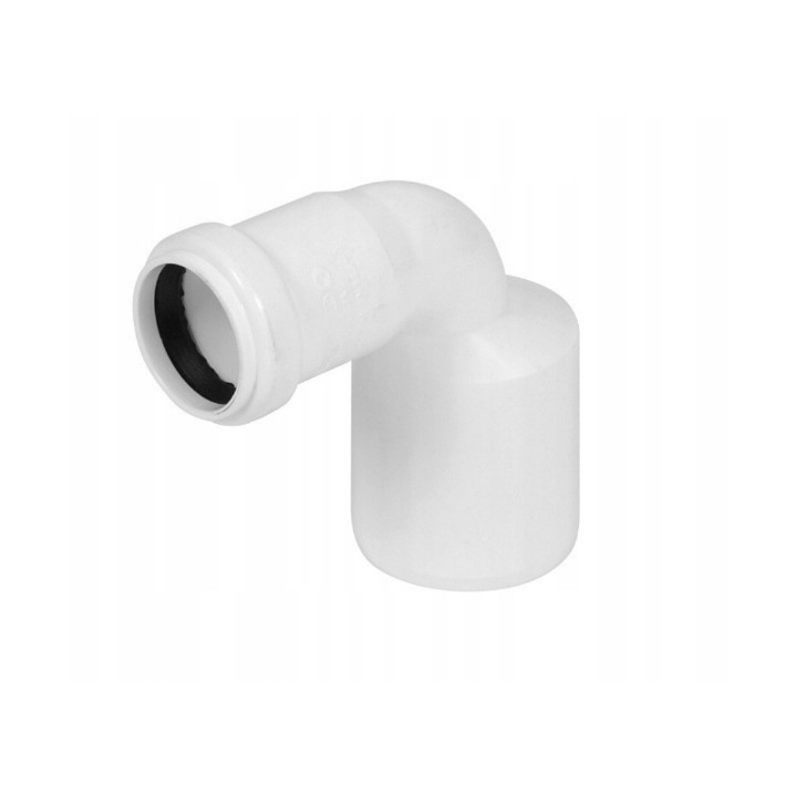 KOLANO REDUKCYJNE 50/32 MM 90° STOPNI DO KANALIZACJI - PP PCV PVC - BIAŁE