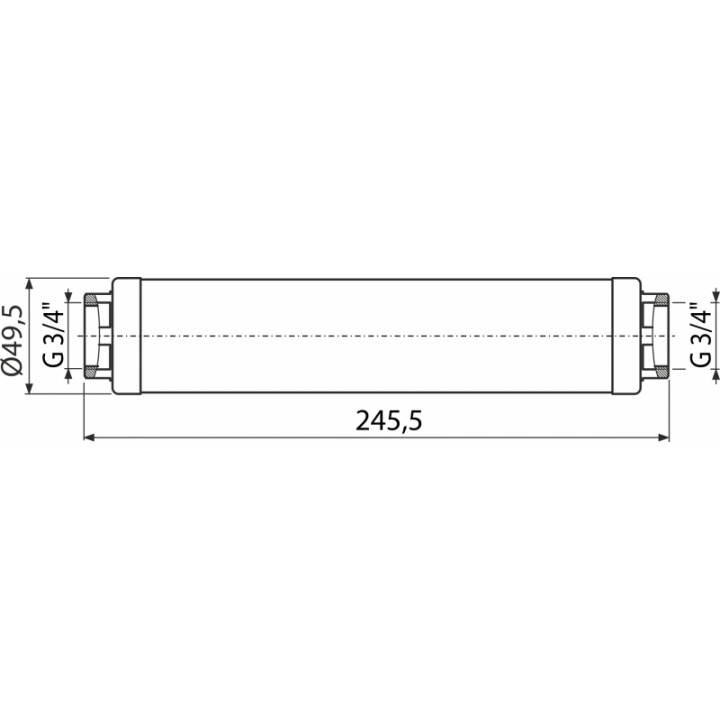 PureX - Blue Line 3/4"