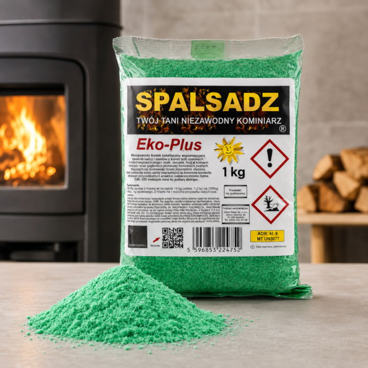 SPALSADZ KATALIZATOR 1 KG DO CZYSZCZENIA SADZY W KOMINACH I KOTŁACH