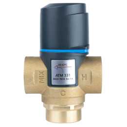 Termostatyczny zawór mieszający ATM 331, DN20, Rp3/4", 20÷43°C, Kvs 1,6 m3/h