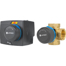 Zestaw regulacyjny ProClick: 4-drogowy obrotowy zawór mieszający ARV 484 ProClick, DN25, Rp1", Kvs 9 m3/h + siłownik elektryczny