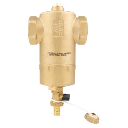 Separator zanieczyszczeń FAR 214, z magnesem i zaworem spustowym, przyłącza Rp1 1/2"