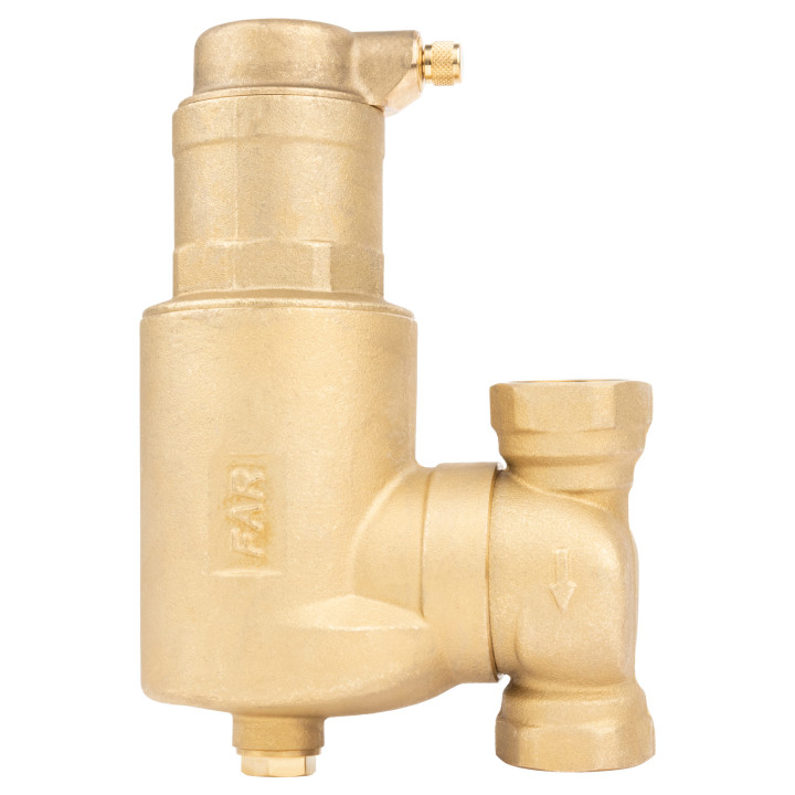 Separator powietrza FAR 302, z odpowietrznikiem automatycznym, ruchome przyłącza Rp1''