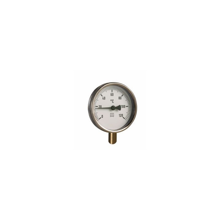 Termometr bimetaliczny BiTh 80, fi80 mm, 0÷60°C, L 40 mm, G1/2", rad, kl. 2