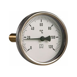 Termometr bimetaliczny BiTh 100, fi100 mm, 0÷160°C, L 150 mm, G1/2", ax, kl. 2