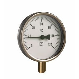 Termometr bimetaliczny BiTh 100, fi100 mm, 0÷120°C, L 40 mm, G1/2", rad, kl. 2
