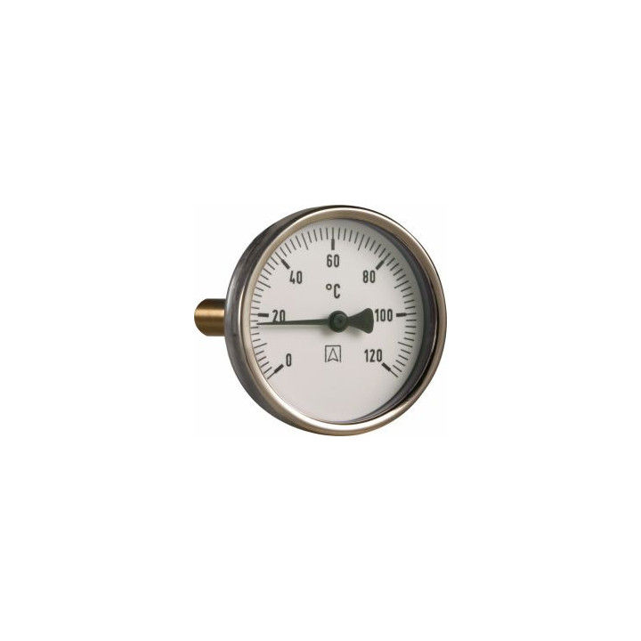 Termometr bimetaliczny BiTh 100, fi100 mm, 0÷60°C, L 40 mm, G1/2',' ax, kl. 2