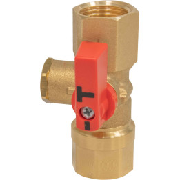 Kurek manometryczny AMC 2-drogowy, GW G1/2" x nakrętka G1/2", PN25