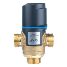 Termostatyczny zawór mieszający ATM 343, DN15, G3/4", 35÷60°C, Kvs 1,6 m3/h