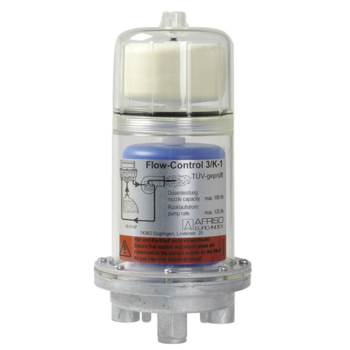 Automatyczny odpowietrznik oleju Flow-Control 3/K HT, 2x G3/8", GW G1/4", podwyższona odporność na temperaturę