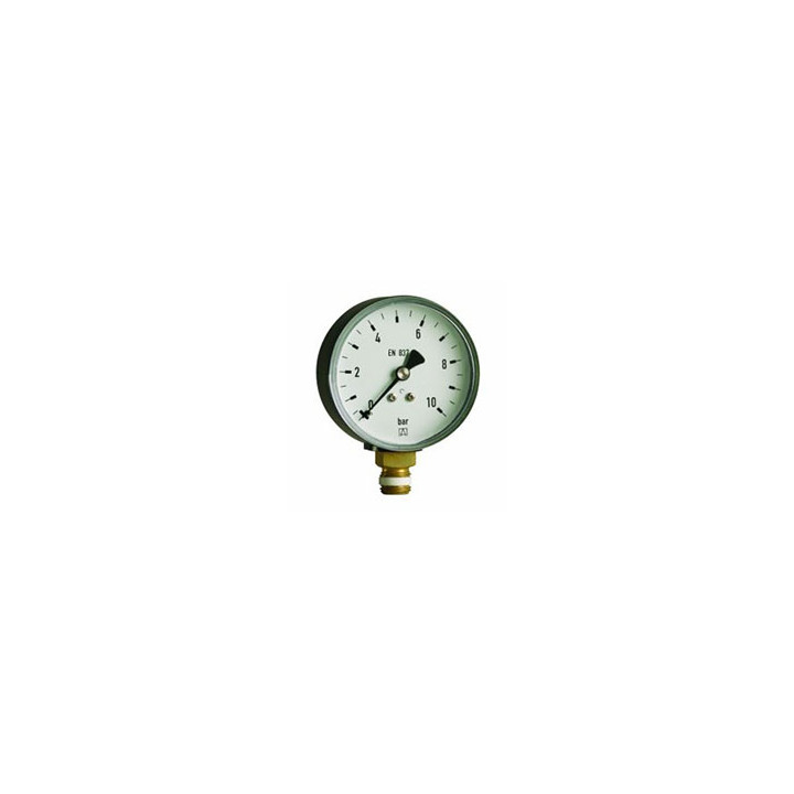 Manometr grzewczy RF 80, fi80 mm, 0÷1 bar, G1/2", rad, kl. 2,5