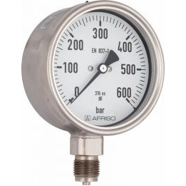 Manometr chemiczny RF 160 Ch, D402, fi160 mm, -1÷0,6 bar, G1/2", rad, kl. 1,0