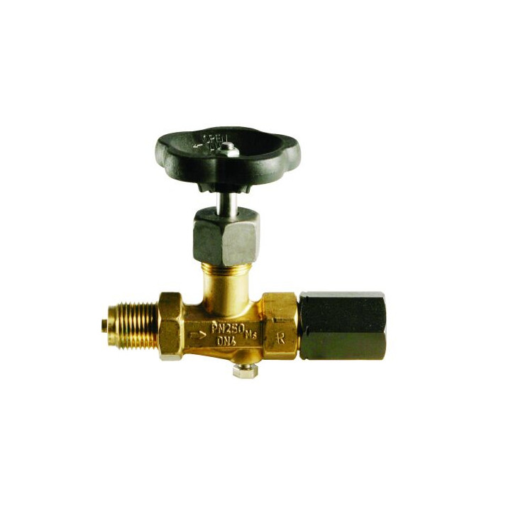 Kurek manometryczny 3-drogowy, G1/2" x mufa GW G1/2", kontrolne M20x1,5 mm, PN250