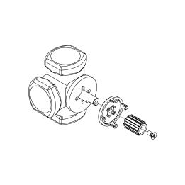 Adapter do siłowników ARM ProClick na zawory: Danfoss HRB, HRE, HFE