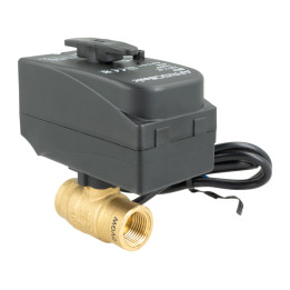 2-drogowy zawór kulowy z siłownikiem BEV, DN15, Rp1/2", Kvs 20 m3/h, 230 V AC, NC