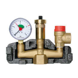 Grupa bezpieczeństwa kotła KSG, Nmax UDT 73,6 kW, z zaworem bezpieczeństwa MS 3 bar