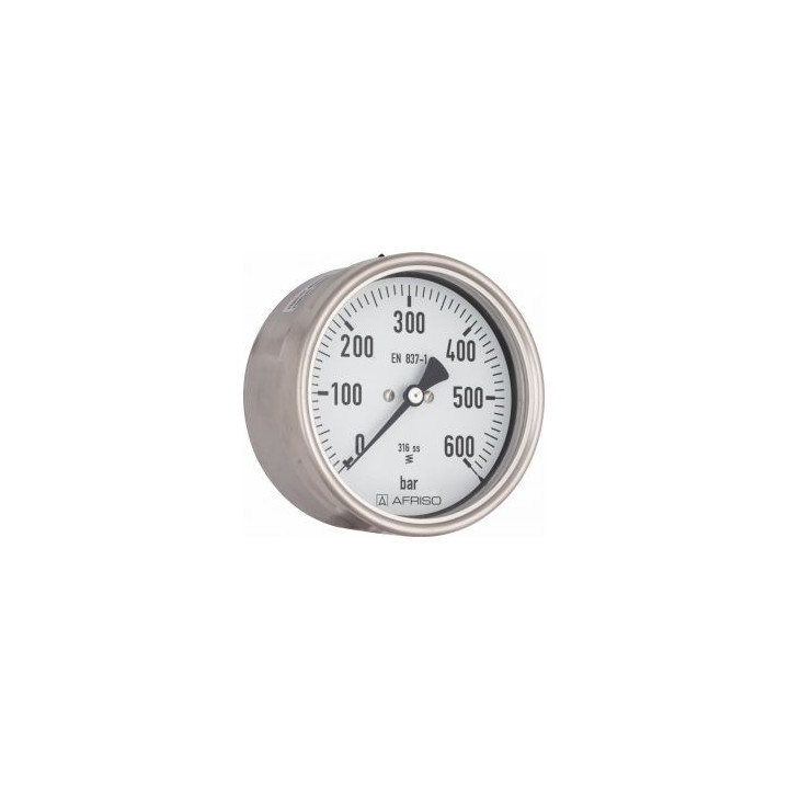 Manometr chemiczny RF 160 Ch, D412, fi160 mm, -1÷3 bar, G1/2", exc, kl. 1,0