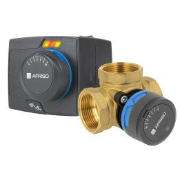 Zestaw regulacyjny ProClick: 3-drogowy obrotowy zawór mieszający ARV 385 Vario ProClick, DN32, Rp1 1/4", Kvs 7,5 - 19 m3/h + sił