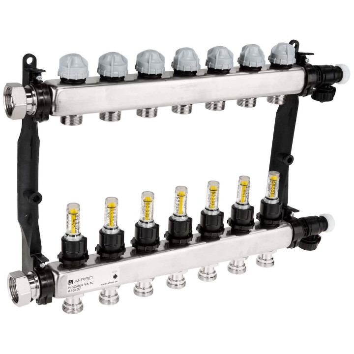 ProCalida VA 1C ze stali nierdzewnej, 7 obiegów, nakrętki G1'', 0,5 ÷ 4,0 l/min