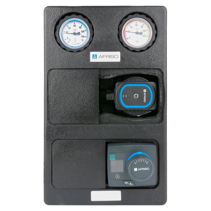 Grupa pompowa PrimoTherm K 180-2 DN25 AP 3-WM-R, pompa AFRISO APH 25-7/180, zawór mieszający ARV Kvs Vario, regulator ACT 343 Pr