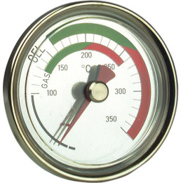 Termometr bimetaliczny do pomiaru temperatury spalin RT 80, fi80 mm, L 300 mm, 0÷300°C, ax, kl. 2