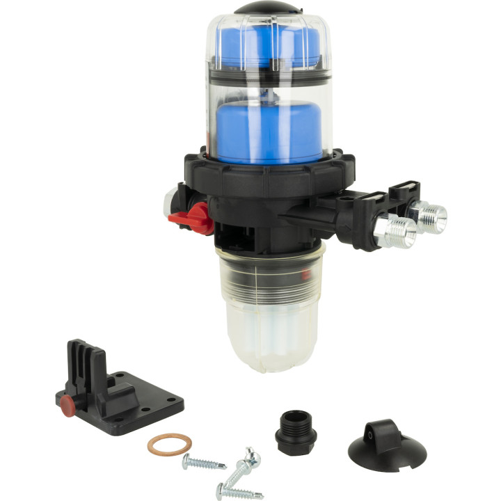 Filtr oleju zintegrowany z odpowietrznikiem FloCo-Top-1C Si, przyłącze G3/8" x GW G3/8", wkład krótki z tworzywa 50 µm