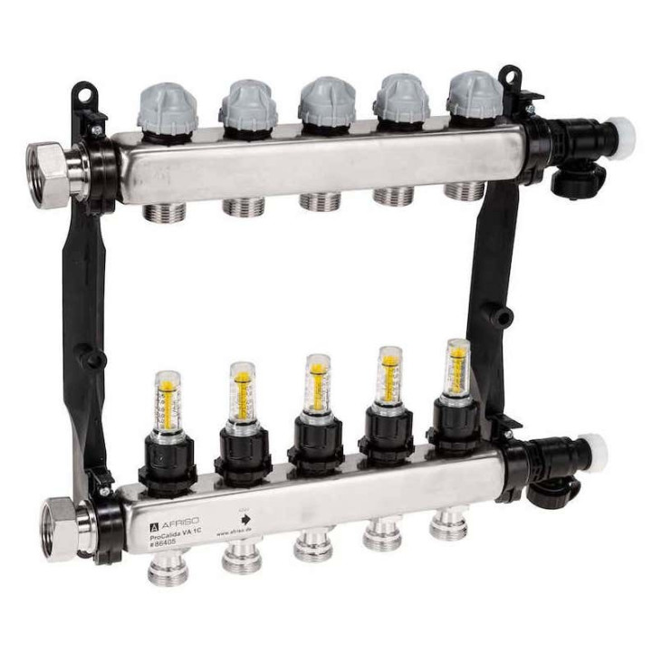 ProCalida VA 1C ze stali nierdzewnej, 5 obiegów, nakrętki G1'', 0,5 ÷ 4,0 l/min