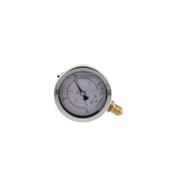 Manometr glicerynowy RF 63 Gly, D701, fi63 mm, -1÷0,6 bar, G1/4", rad, kl. 1,6