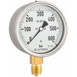 Manometr glicerynowy RF 63 Gly, D701, fi63 mm, 0÷6 bar, G1/4", rad, kl. 1,6