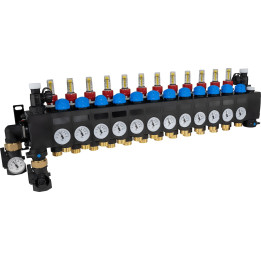 ProCalida CC 1 na 12 obiegów grzewczych, rotametry 0,75÷3,75 l/min