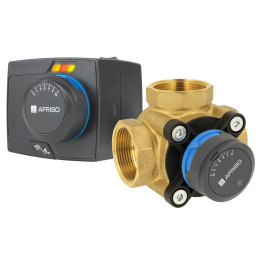 Zestaw regulacyjny ProClick: 3-drogowy obrotowy zawór mieszający ARV 386 Vario ProClick, DN40, Rp1 1/2", Kvs 14 - 36 m3/h + siło