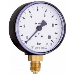Manometr standardowy RF 40, D201, fi40 mm, 0÷160 bar, G1/8", rad, kl. 1,6