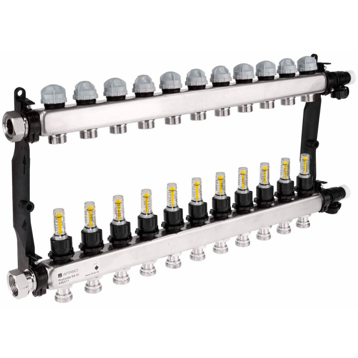 ProCalida VA 1C ze stali nierdzewnej, 11 obiegów, nakrętki G1'', 0,5 ÷ 4,0 l/min