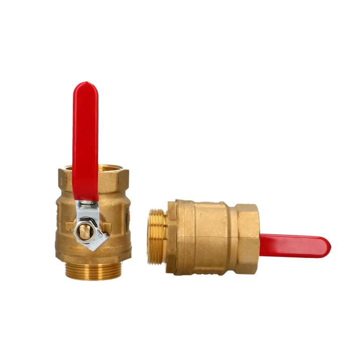 Zawory kulowe G1 1/2" x GW G1 1/2", do rozdzielacza dolnego źródła ciepła ProCalida IN 1 1/2", 2 szt.