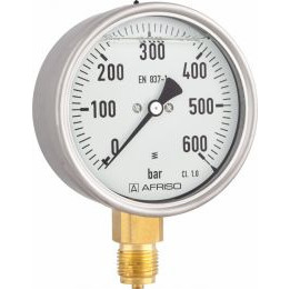 Manometr glicerynowy RF 80 Gly, D701, fi80 mm, 0÷1,6 bar, G1/2", rad, kl. 1,6