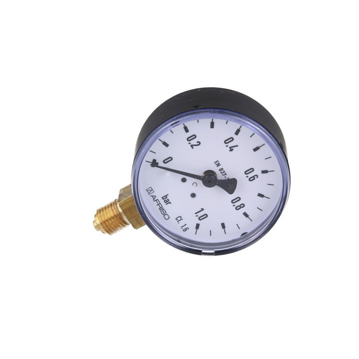 Manometr standardowy RF 63, D201, fi63 mm, 0÷1 bar, G1/4", rad, kl. 1,6