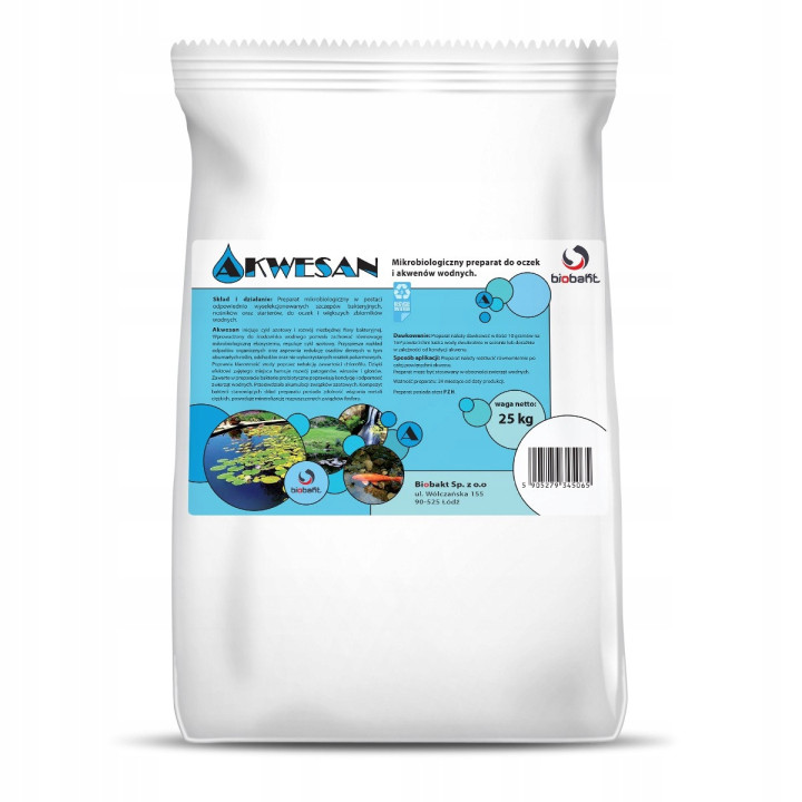 AKWESAN - bakterie do oczek wodnych i stawów (25kg)