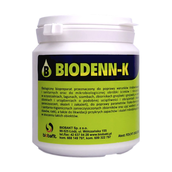 BAKTERIE W PROSZKU DO OCZYSZCZALNI SZAMBA BIODENN-K 250 G