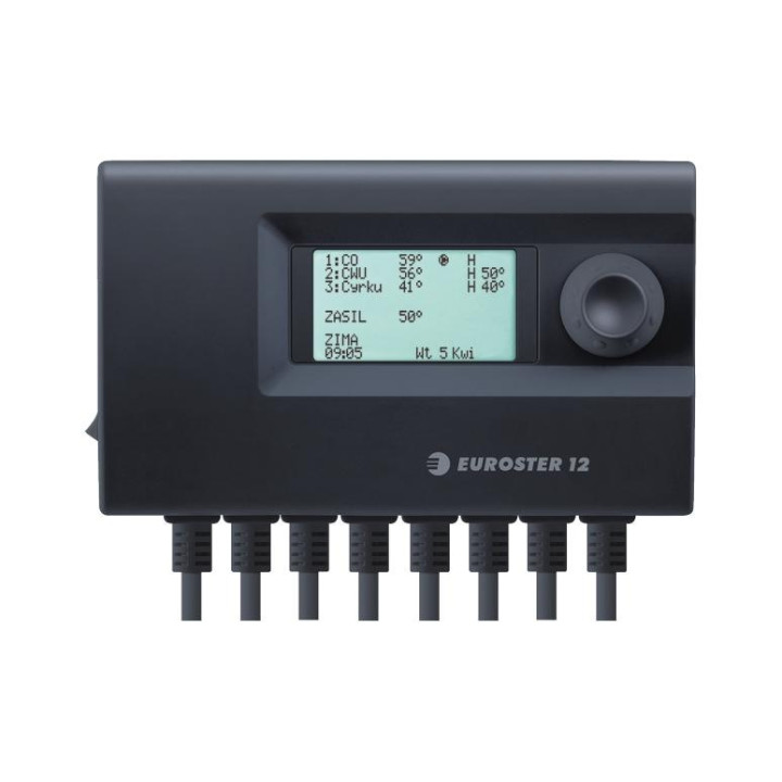 Euroster 12 Sterownik tygodniowy CO 3 pompy Anty Stop programator