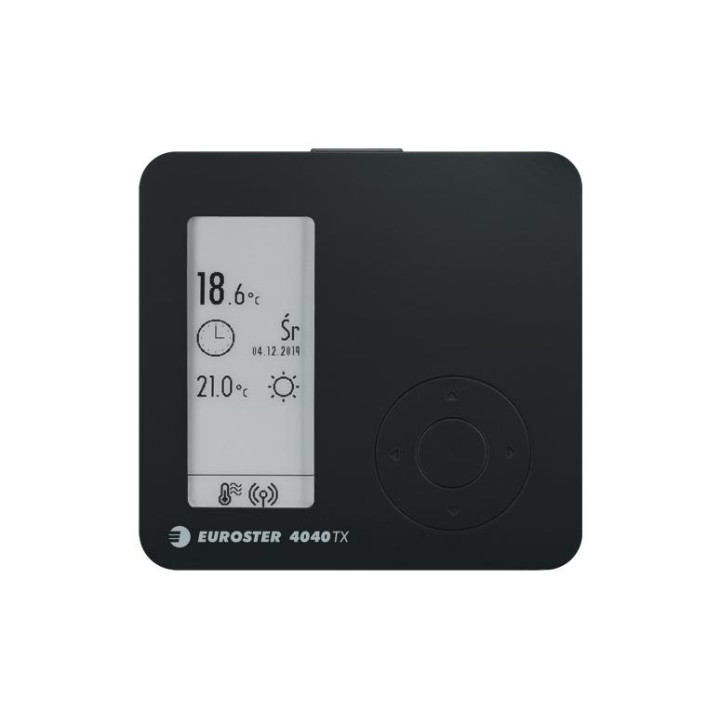 EUROSTER 4040TXC6B - Bezprzewodowy, tygodniowy regulator temperatury do ogrzewania podłogowego