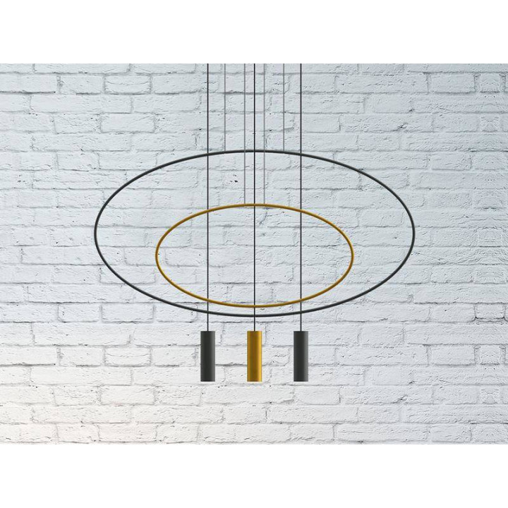 Lampa wisząca HOLAR 1 czarna