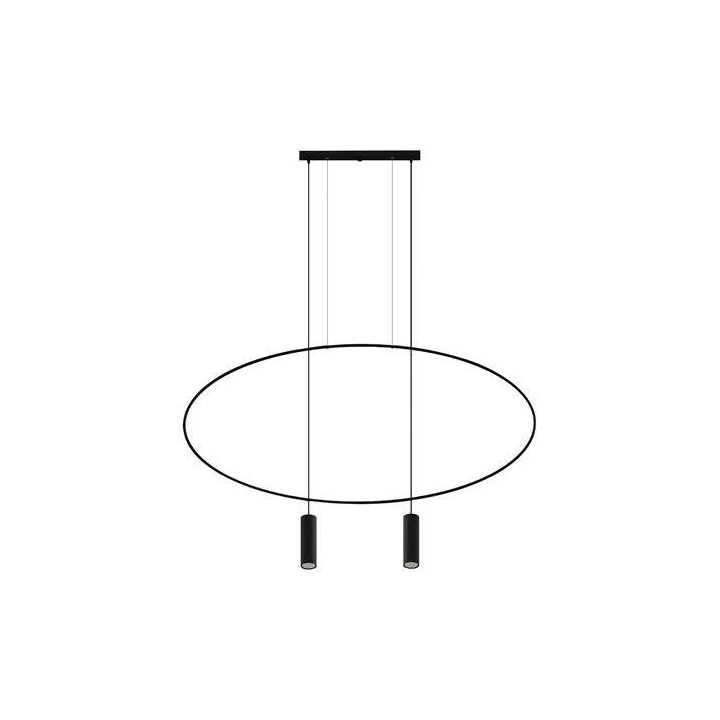 Lampa wisząca HOLAR 2 czarna
