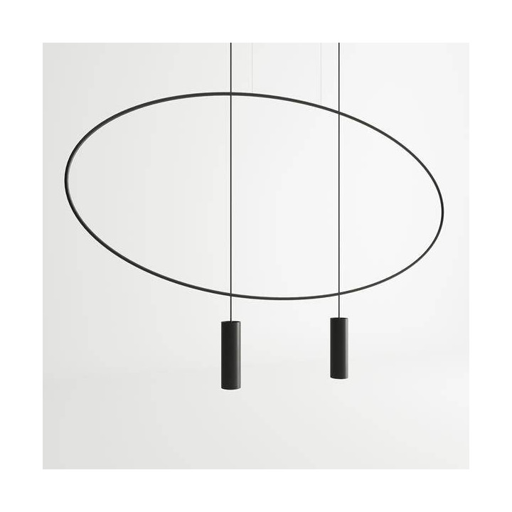 Lampa wisząca HOLAR 2 czarna